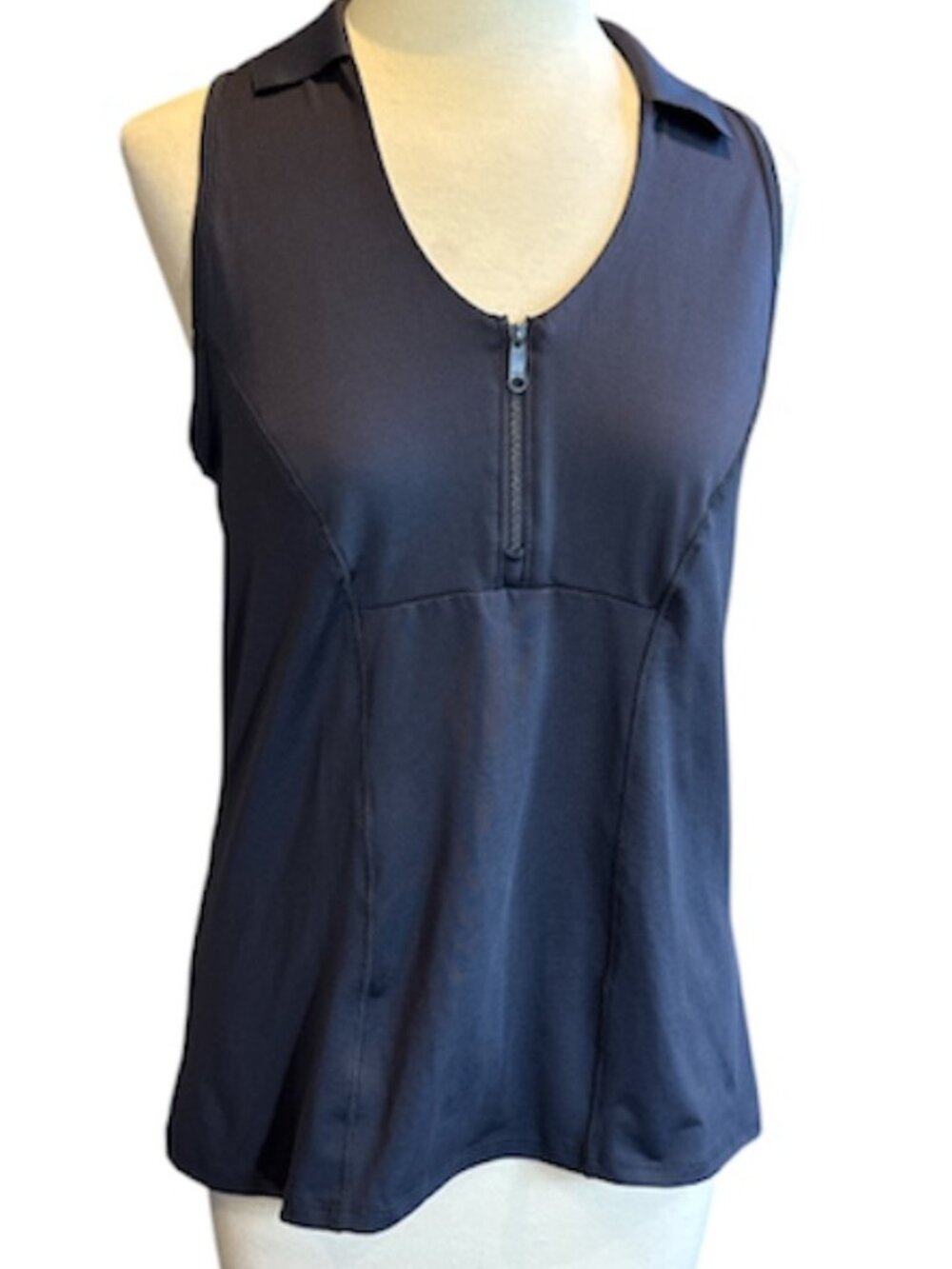 Lucky in Love Navy Blue Athletic Pickle Tennis Polo Shirt